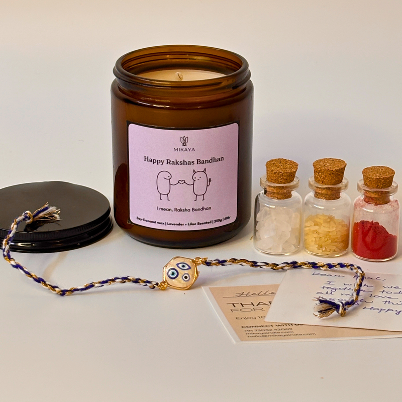 Mini Rakhi Gift Hamper | Lavender + Lilac