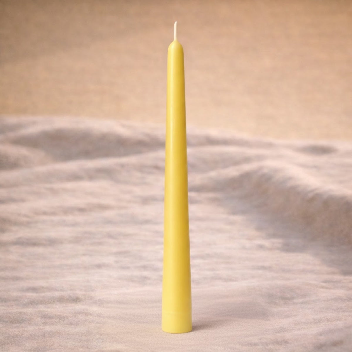 Classic Tall organic beeswax taper candle