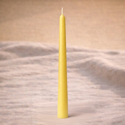 Classic Tall organic beeswax taper candle