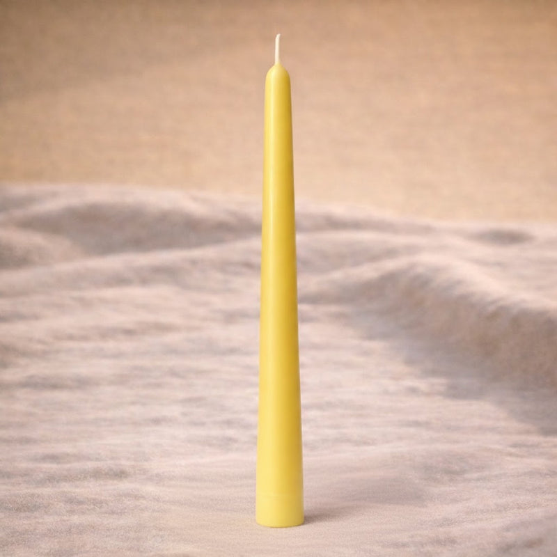 Classic Tall organic beeswax taper candle