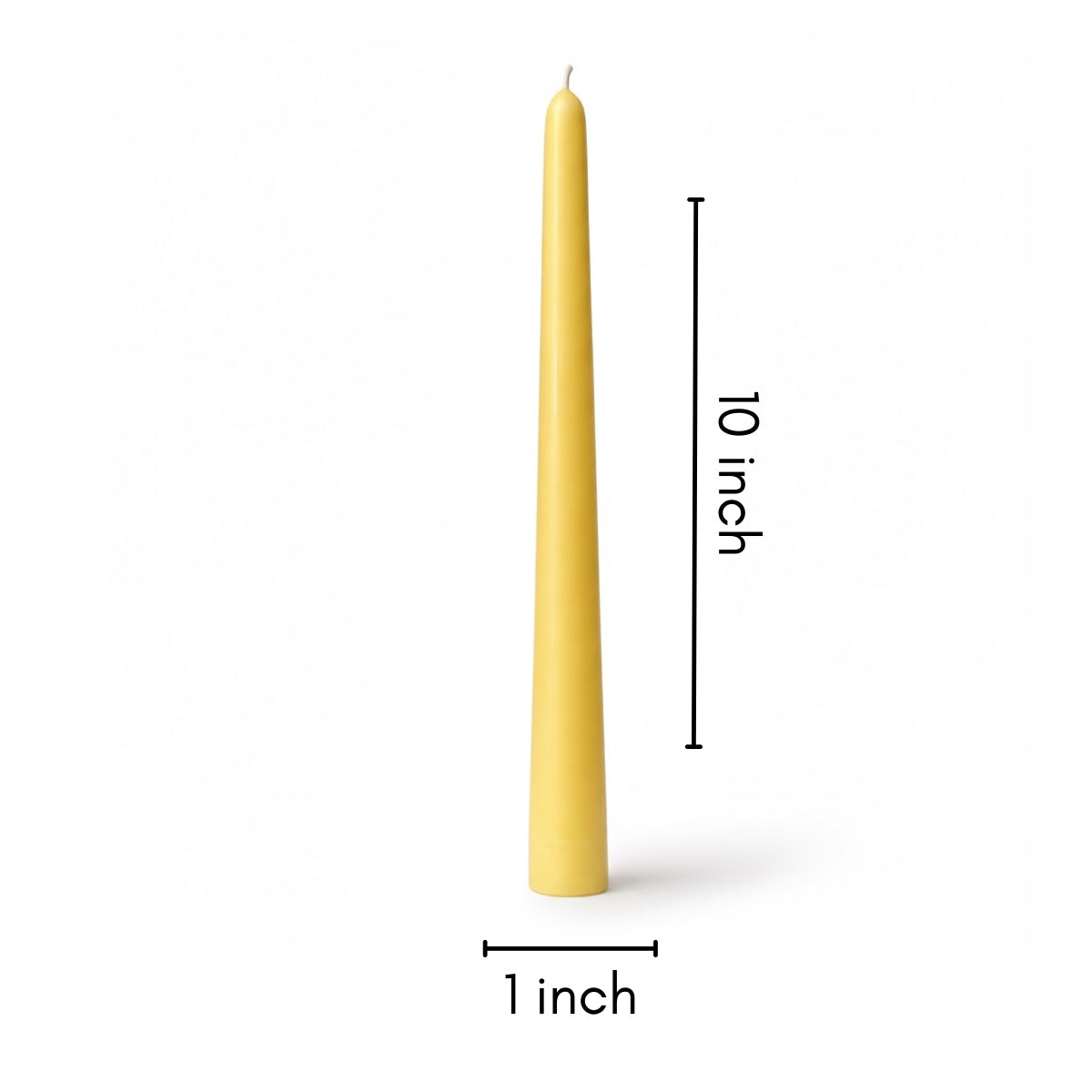 Classic Tall organic beeswax taper candle, photo 2