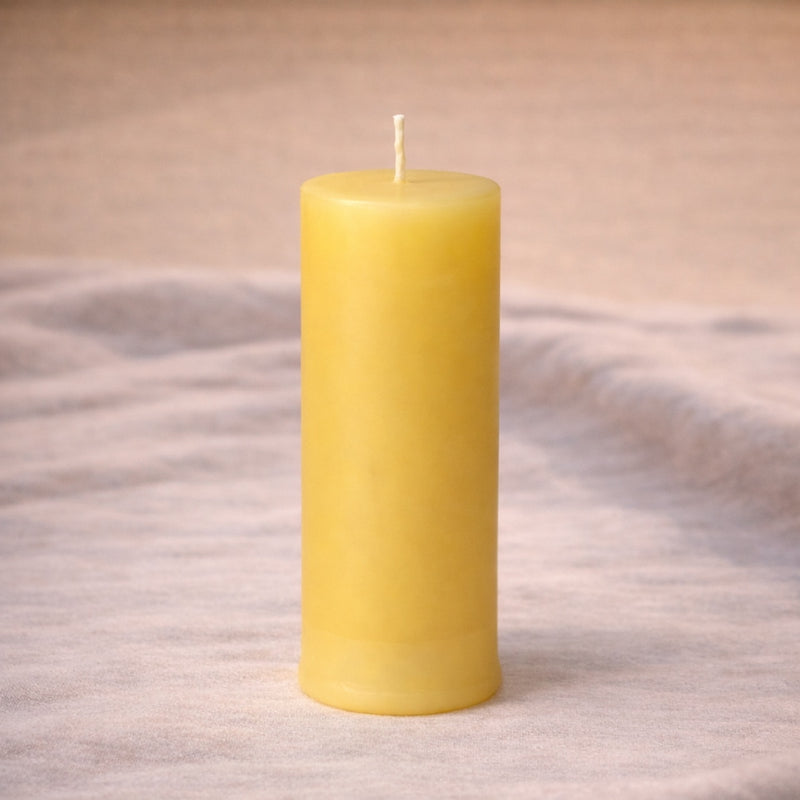 Quiet Minimal organic beeswax pillar candle